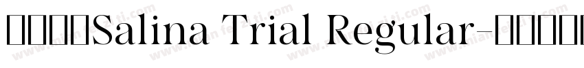字体名称Salina Trial Regular字体转换